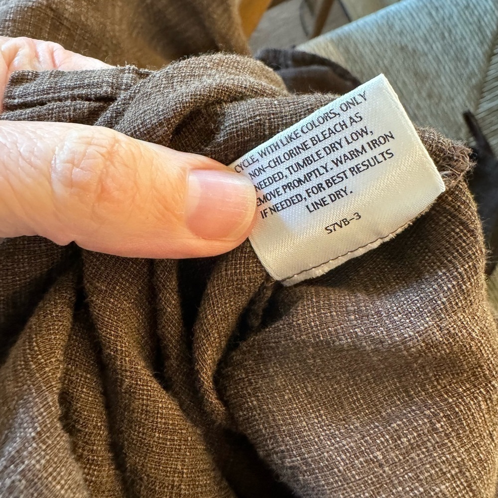 Eileen Fisher Brown Cropped Wide-Leg Pants - Picture 10 of 10